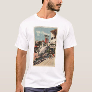 Ansicht des Auftrag-Gasthauses u. des T-Shirt