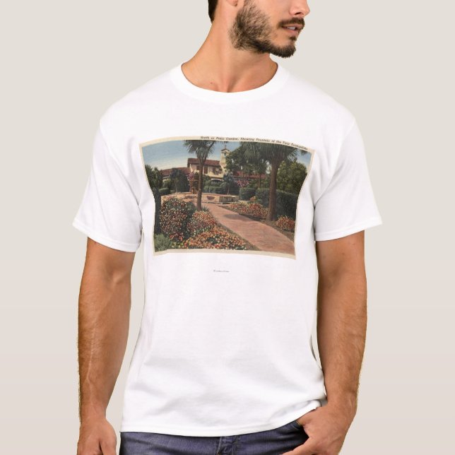 Ansicht des Auftrags, Patio-Gärten T-Shirt (Vorderseite)