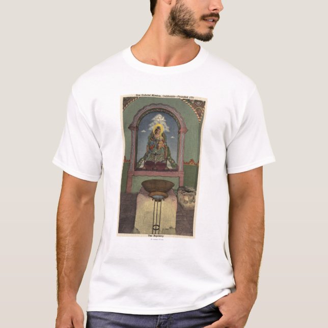 Ansicht des Auftrags u. des Baptistry T-Shirt (Vorderseite)
