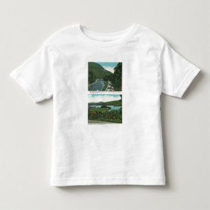 Ansicht des Ausable Flusses und des Schroon Sees Kleinkind T-shirt
