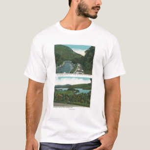 Ansicht des Ausable Flusses und des Schroon Sees T-Shirt
