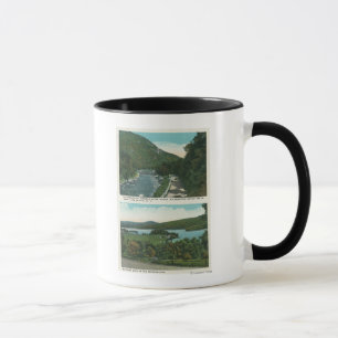 Ansicht des Ausable Flusses und des Schroon Sees Tasse