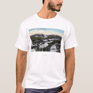 Ansicht des Berg-hohlrückigen Pferds im Winter T-Shirt