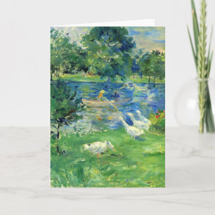 Ansicht des Bois de Boulogne durch Berthe Morisot Karte