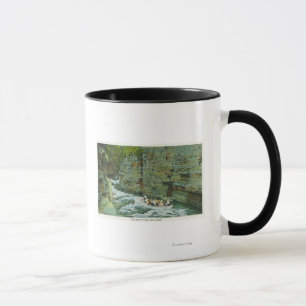 Ansicht des Bootes beginnend hinunter das Gerinne Tasse