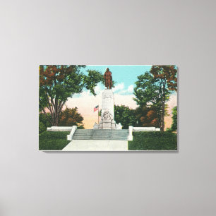 Ansicht des Champlain Monuments Leinwanddruck