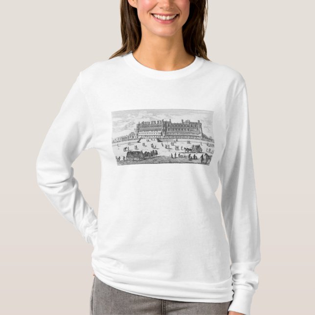 Ansicht des Chateaus de Heilig-Germain-En-Laye T-Shirt (Vorderseite)