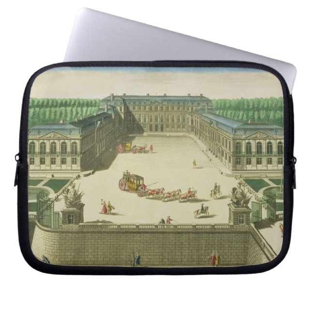 Ansicht des Chateaus von St.-Wolke, graviert durch Laptopschutzhülle (Vorderseite)
