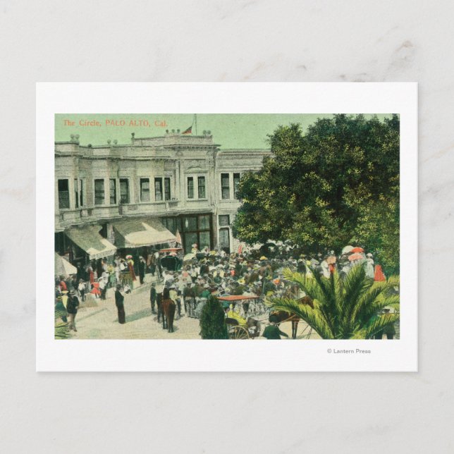 Ansicht des CirclePalo Alto, CA Postkarte (Vorderseite)