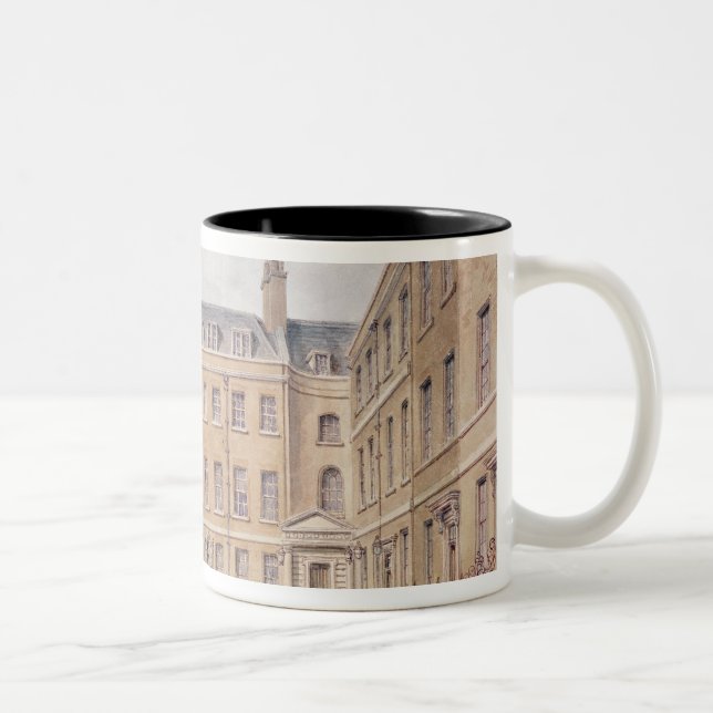 Ansicht des Downing Street, Westminster Zweifarbige Tasse (Rechts)