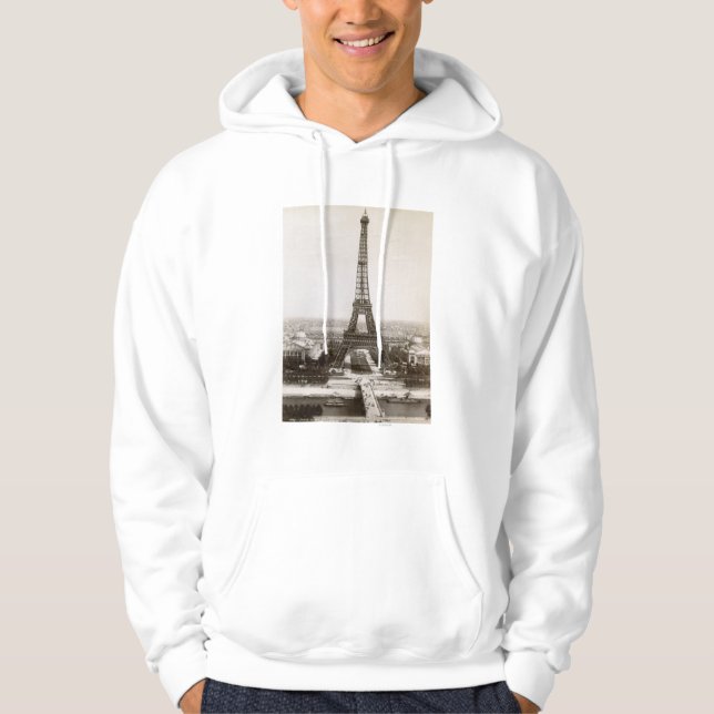 Ansicht des Eiffelturms, 1900 Hoodie (Vorderseite)