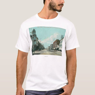 Ansicht des elektrischen Turms von Santa T-Shirt