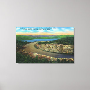 Ansicht des Felsens geschnitten auf Cadillac Mt, Leinwanddruck