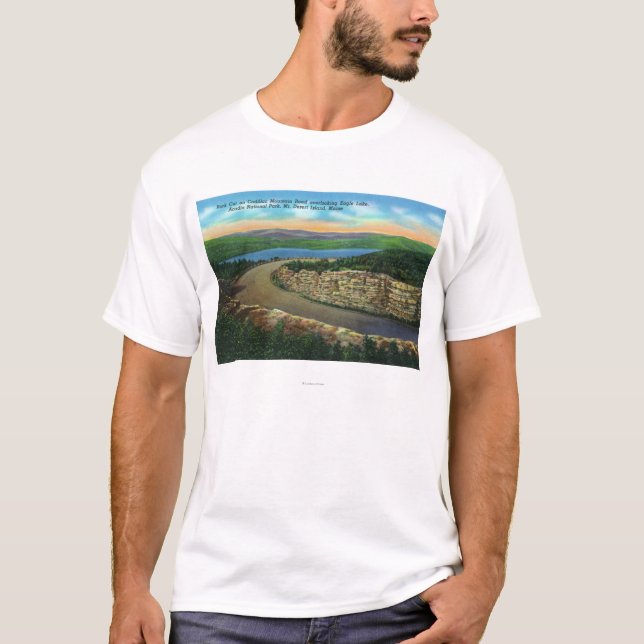 Ansicht des Felsens geschnitten auf Cadillac Mt, T-Shirt (Vorderseite)