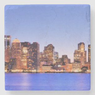 Ansicht des Finanzbezirkes von im Stadtzentrum Steinuntersetzer