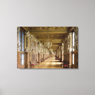 Ansicht des Galerie Francois I, 1528-40 Leinwanddruck