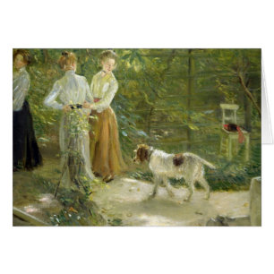 Ansicht des Gartens des Künstlers mit seinen