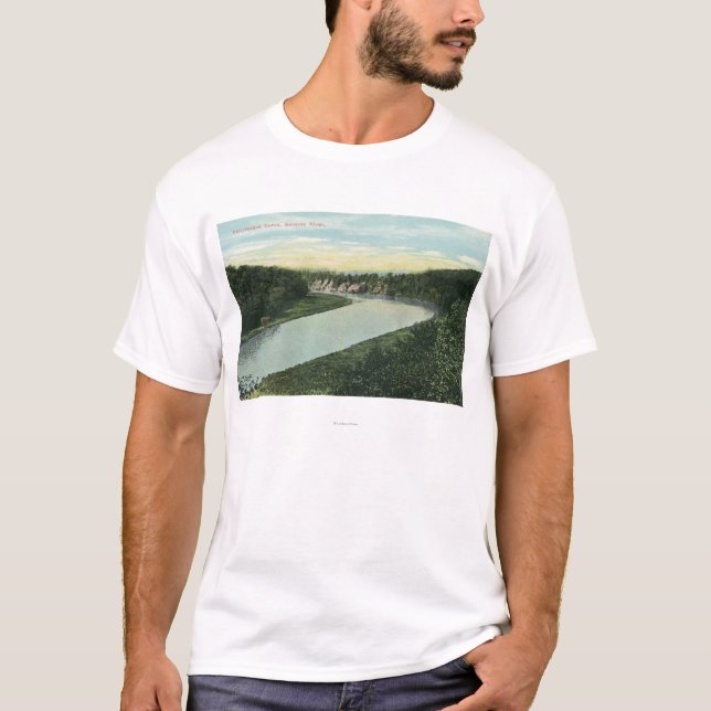 Ansicht des Genesee Flusses T-Shirt (Vorderseite)