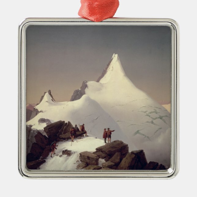 Ansicht des "Grossglockner" Berges Ornament Aus Metall (Vorne)