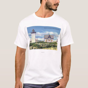 Ansicht des hölzernen Enden-Leuchtturmes T-Shirt