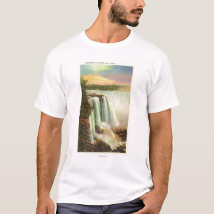 Ansicht des Hufeisens fällt von der Ziegen-Insel T-Shirt
