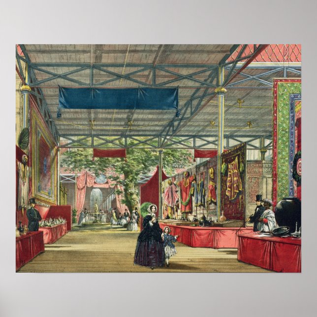 Ansicht des Indien-Abschnitts der Großen Ausstellu Poster (Vorne)