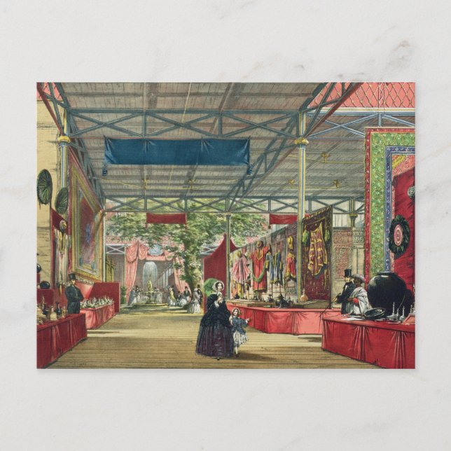 Ansicht des Indien-Abschnitts der Großen Ausstellu Postkarte (Vorderseite)