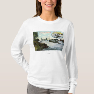 Ansicht des indischen Kopfes, der alte Mann T-Shirt