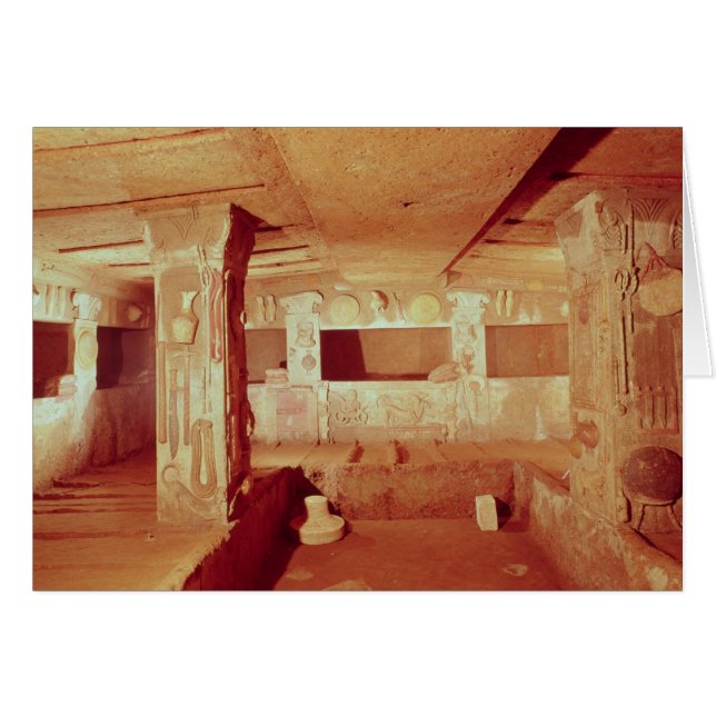 Ansicht des Innenraums des Grabs (Vorderseite (Horizontal))