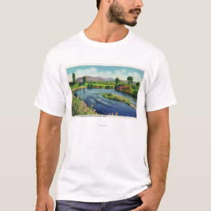 Ansicht des Israel-Flusses u. des Präsidenten T-Shirt