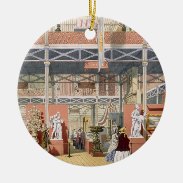 Ansicht des Italien-Abschnitts der großen Keramik Ornament (Vorne)