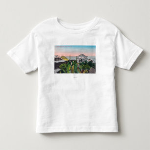 Ansicht des japanischen Tee-Gartens Kleinkind T-shirt