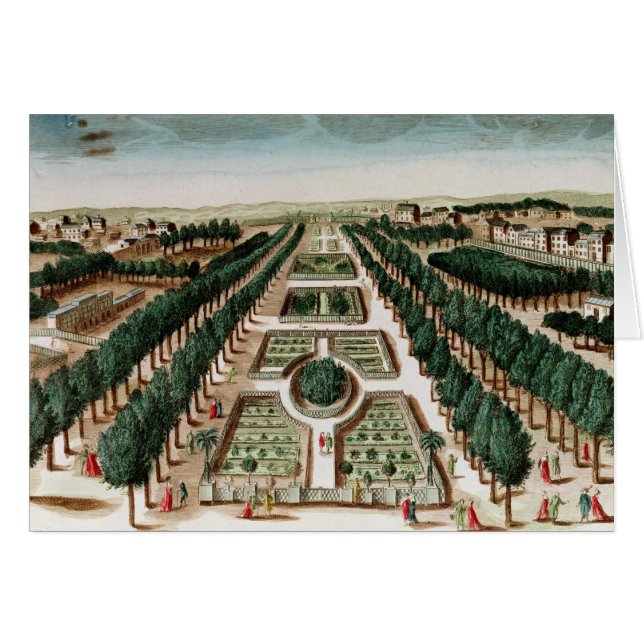 Ansicht des Jardin des Plantes (Vorderseite (Horizontal))