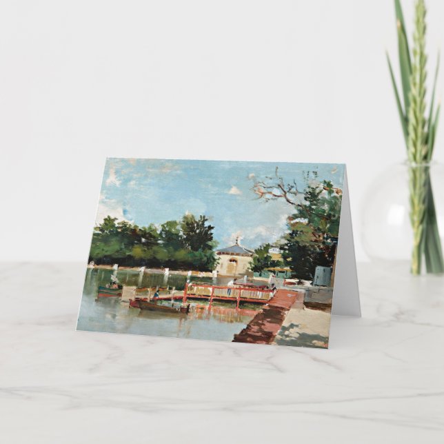 Ansicht des Jetty | Joaquín Sorolla Karte (Vorderseite)