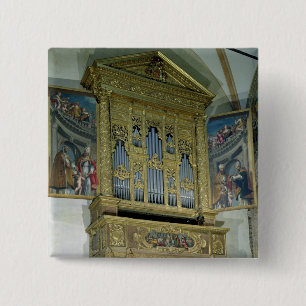Ansicht des Kirchenorgans, c.1590 Button