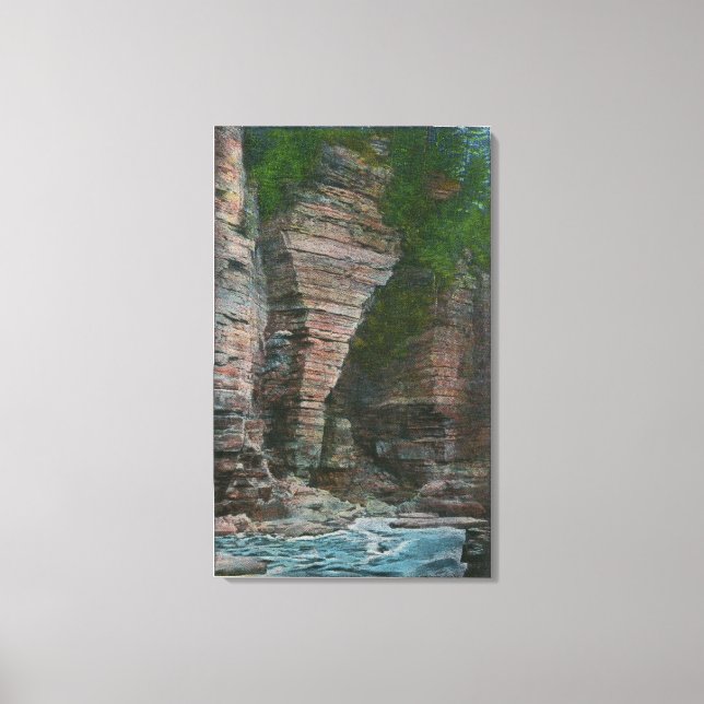 Ansicht des Kopfes des Elefanten Leinwanddruck (Vorderseite)