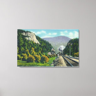 Ansicht des Kopfes u. der Crawford-Kerbe Entranc Leinwanddruck