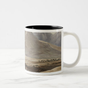 Ansicht des Kuchen-Naunee Berges, 'von den Skizzen Zweifarbige Tasse