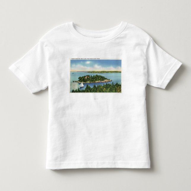 Ansicht des Kürbis-Griffs und des Long Islands Kleinkind T-shirt (Vorderseite)