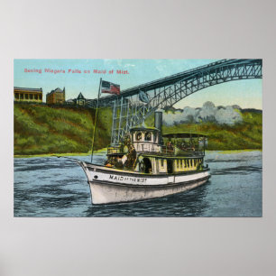 Ansicht des Mädchens des Nebel-Bootes 2 Poster