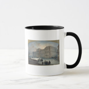 Ansicht des Mariinsky Palastes in Winter, 1863 Tasse
