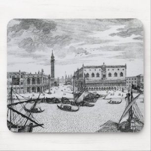 Ansicht des Marktplatzes San Marco vom Bacino, Mousepad