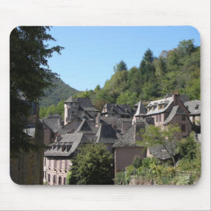 Ansicht des mittelalterlichen Dorfs (Foto) Mousepad