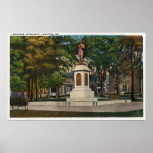 Ansicht des Monuments der Soldaten Poster