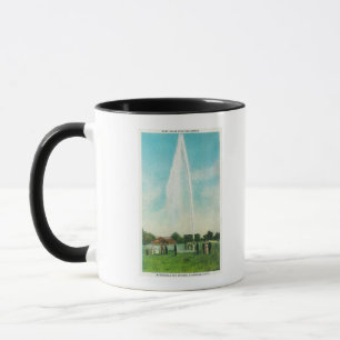 Ansicht des Myrtledale Geysirs an den heißen Tasse