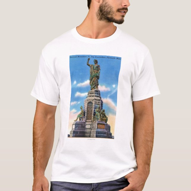 Ansicht des nationalen Monuments zu US-Ahnen T-Shirt (Vorderseite)
