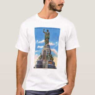 Ansicht des nationalen Monuments zu US-Ahnen T-Shirt
