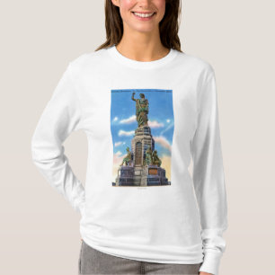 Ansicht des nationalen Monuments zu US-Ahnen T-Shirt