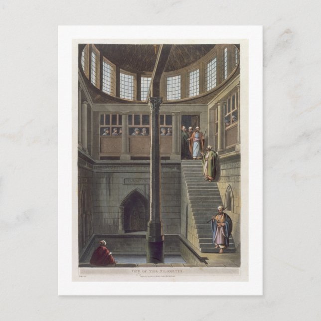 Ansicht des Nilometers, Platte 2 von "Ansichten vo Postkarte (Vorderseite)