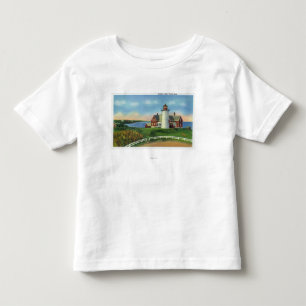 Ansicht des Nobska Leuchtturmes, Holz-Loch Kleinkind T-shirt